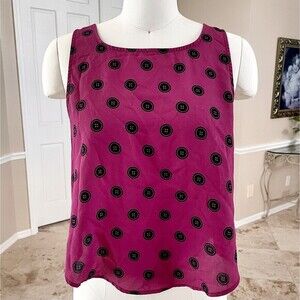 Sleeveless Open Back Button Print Smock Blouse